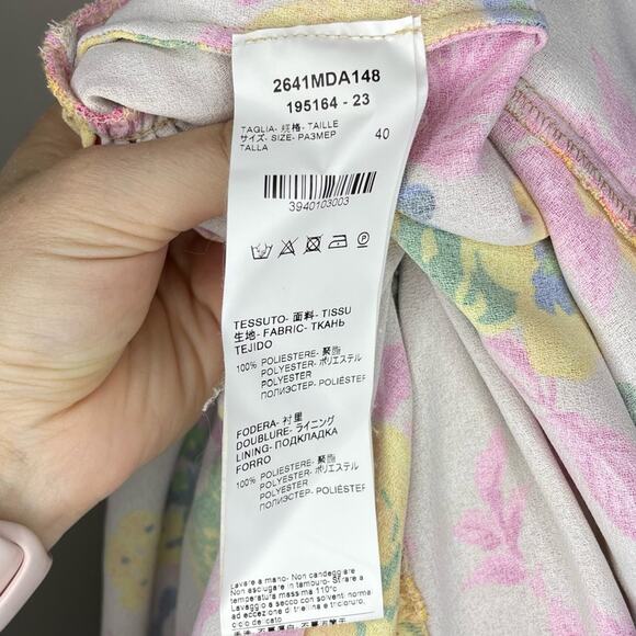 MSGM Floral Print Halter Maxi Dress Size 40(S) - Picture 7 of 10